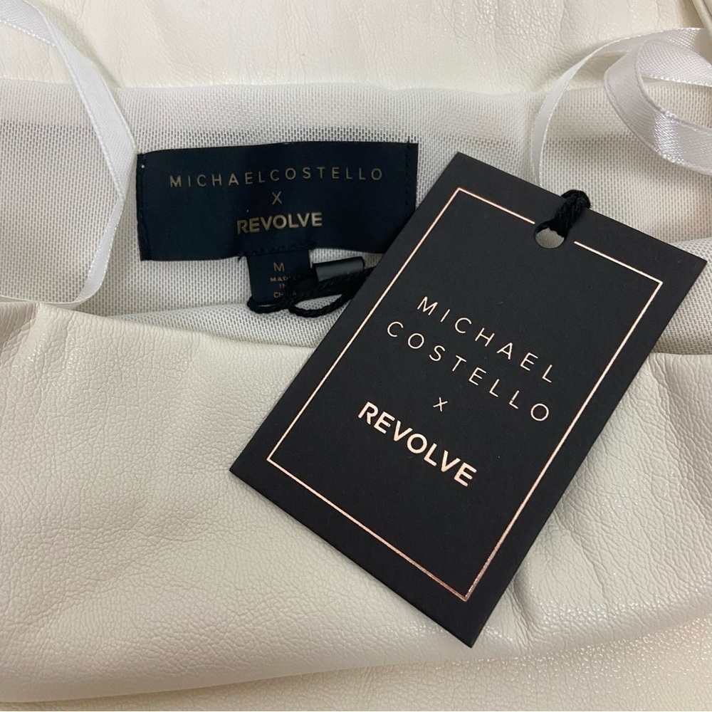 Michael Costello Kolt Mini Dress in Optic White Size M - Picture 7 of 11